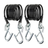 PSLER BX88196 safety cable kit with 7ft coiled cables and S-hooks for RV towing.