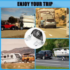 PSLER two-piece trailer safety cables pack for reliable pairing.