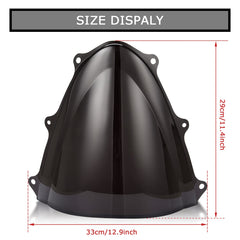 PSLER black ABS windscreen delivers durability and a clean look for Suzuki GSXR.