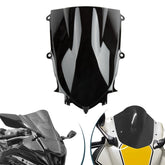 PSLER YZF R6 front windshield with black finish for direct wind deflection and visibility