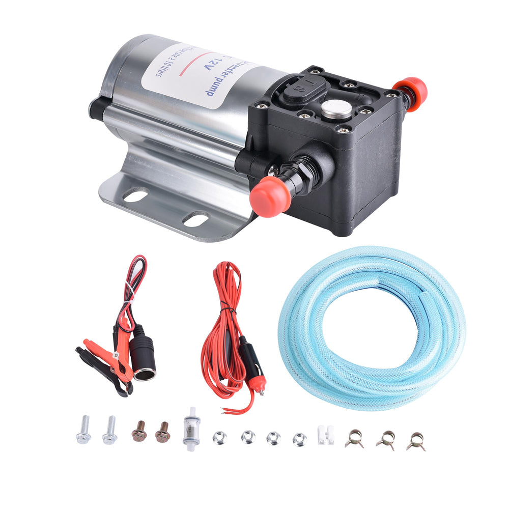 PSUPOSUQ fuel transfer pump kit 12V in action for quick fueling on the go