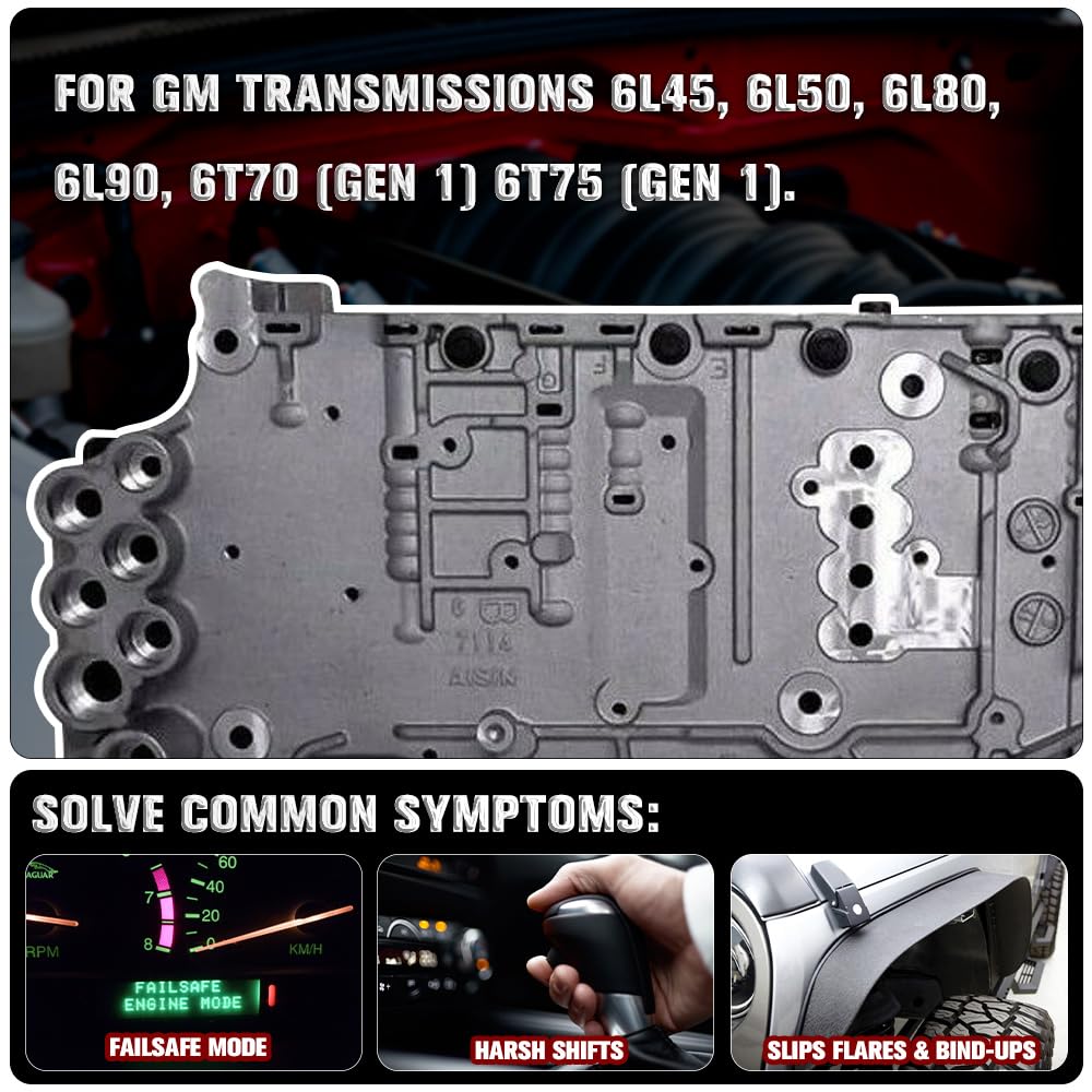 Tool in use during rebuild installation in GM transmission.