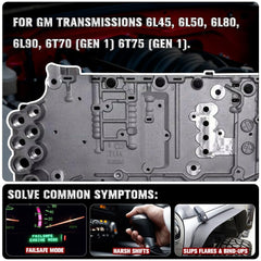Tool in use during rebuild installation in GM transmission.