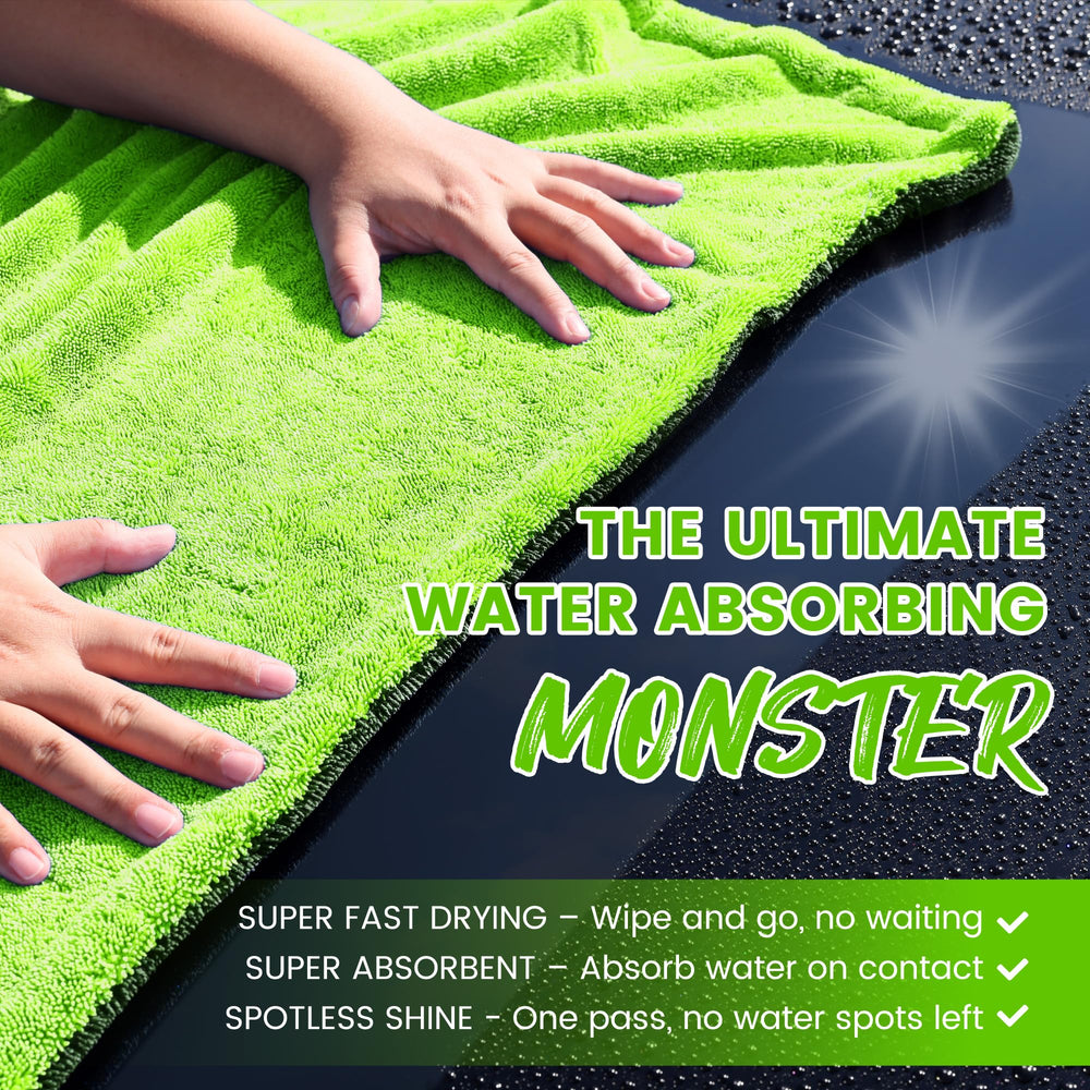 PUGPIU edgeless microfiber towel prevents scratches during drying