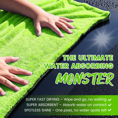 PUGPIU edgeless microfiber towel prevents scratches during drying