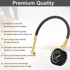 PUIBERS ANSI Grade B40.1 accuracy for reliable tire readings