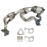 Pulcherflow catalytic converter for Subaru Forester 2006-2010 – front view shows direct-fit compatibility.