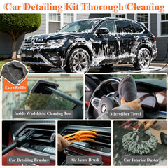 PuliKit interior detailing brushes reach vents and tight spots.