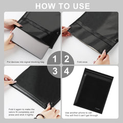 Pulselala Faraday bag interior shielding material for high protection