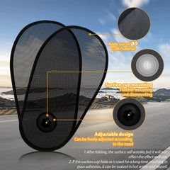 PUMHUBO suction cups secure shade to car windows for stability