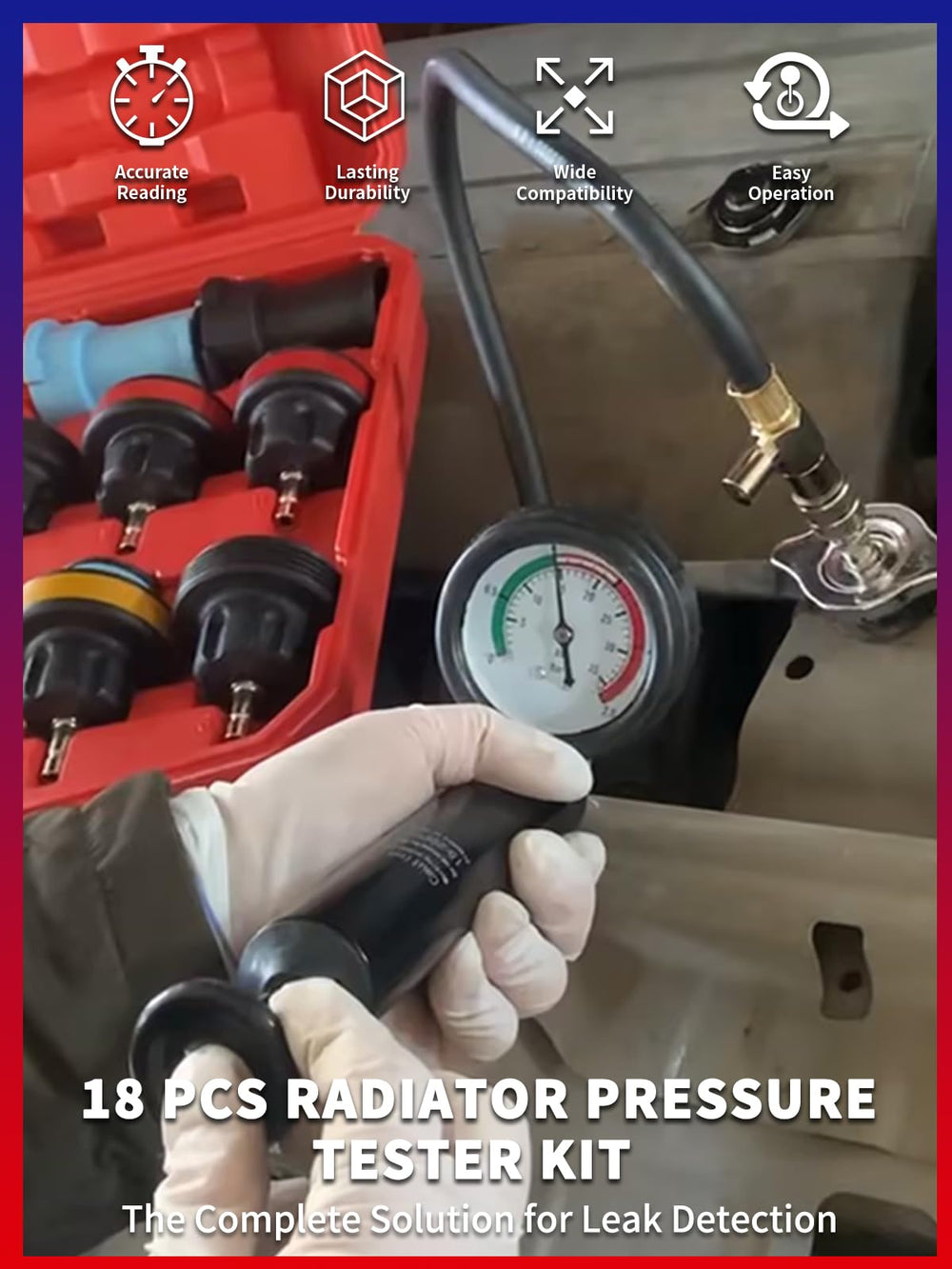 Punmew double-scale thermometer for clear coolant readings