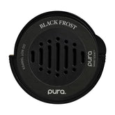 Pura Car Diffuser Refill Black Frost bottle showing long-lasting fragrance for the car