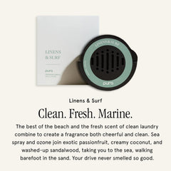 Pura Car Diffuser Refill Sea Spray Jasmine bottle evokes oceanic calm.