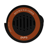 Pura car scent refill with red rock amber for a refined cabin.