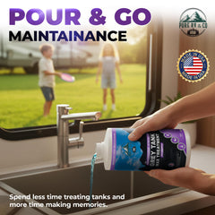 Pure RV biodegradable formula emphasizes eco-friendly tank treatment