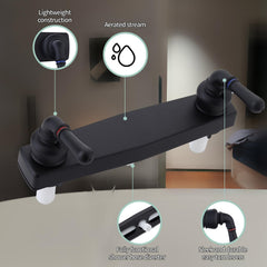 PureHaven mobile home rv shower faucet two-handle wall mount for quick upgrades