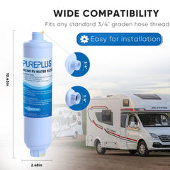 PUREPLUS high-capacity filter cartridge suggests longer service life between changes