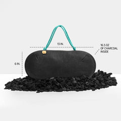 PURGGO bamboo charcoal odor absorption panel demonstrates deodorization