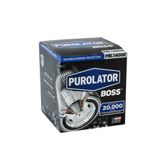 Compatibility chart showing GM and Chrysler fitment options for Purolator BOSS