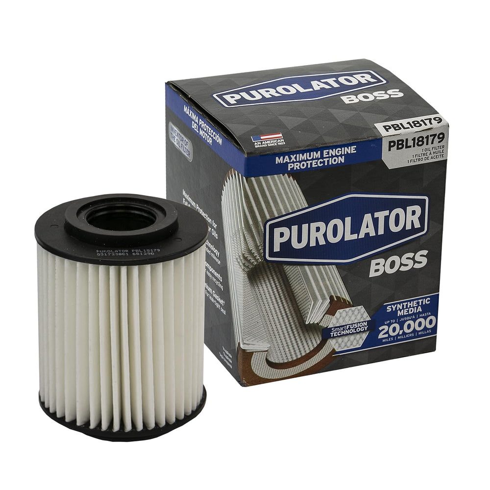 PurolatorBOSS maximum protection filter body showing rugged construction for extended engine life.