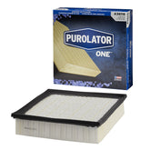 PurolatorONE A36116 air filter front view showing full assembly for airflow