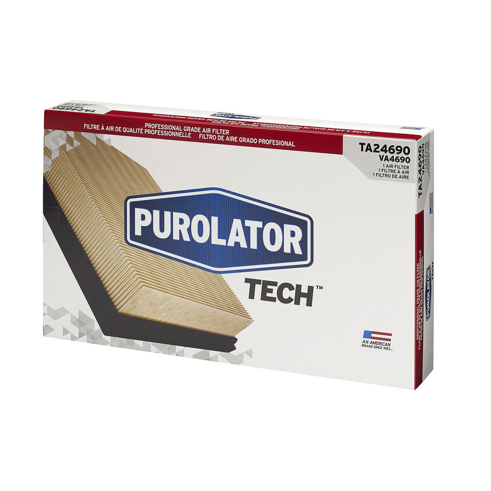 PurolatorTECH TA24690 installed in engine compartment demonstrates easy DIY installation.