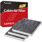Puroma cabin air filter activated-carbon-pack front view for cleaner air