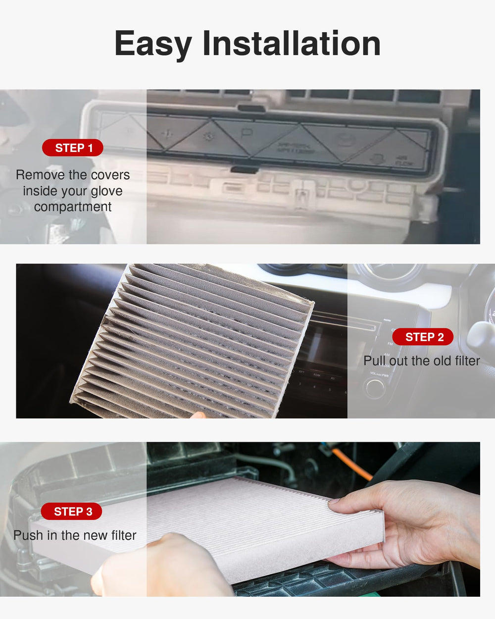 Puroma performance in dusty or polluted areas improving airflow.