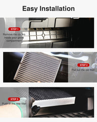 Puroma cabin air filter in-car interior ready for cleaner air.