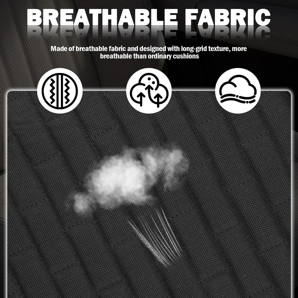 Purthog all-seasons back seat protector guards upholstery against spills and wear.