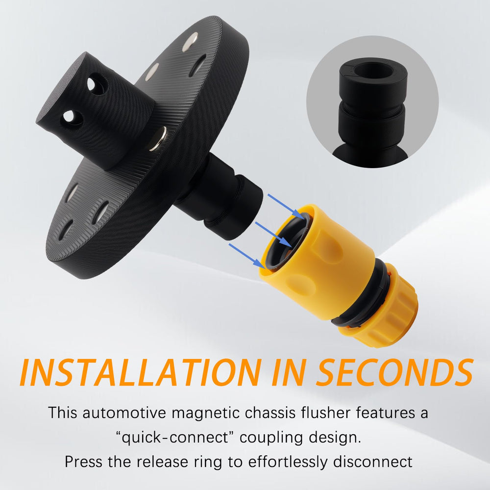 Purthog wheel arch cleaning reaches suspension components effectively.