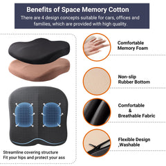 Putniu seat cushion demonstrates versatile use across cars, trucks and planes.
