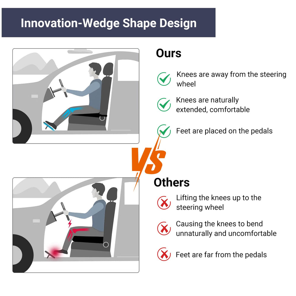 Putniu car seat cushion with removable cover for easy machine washing.