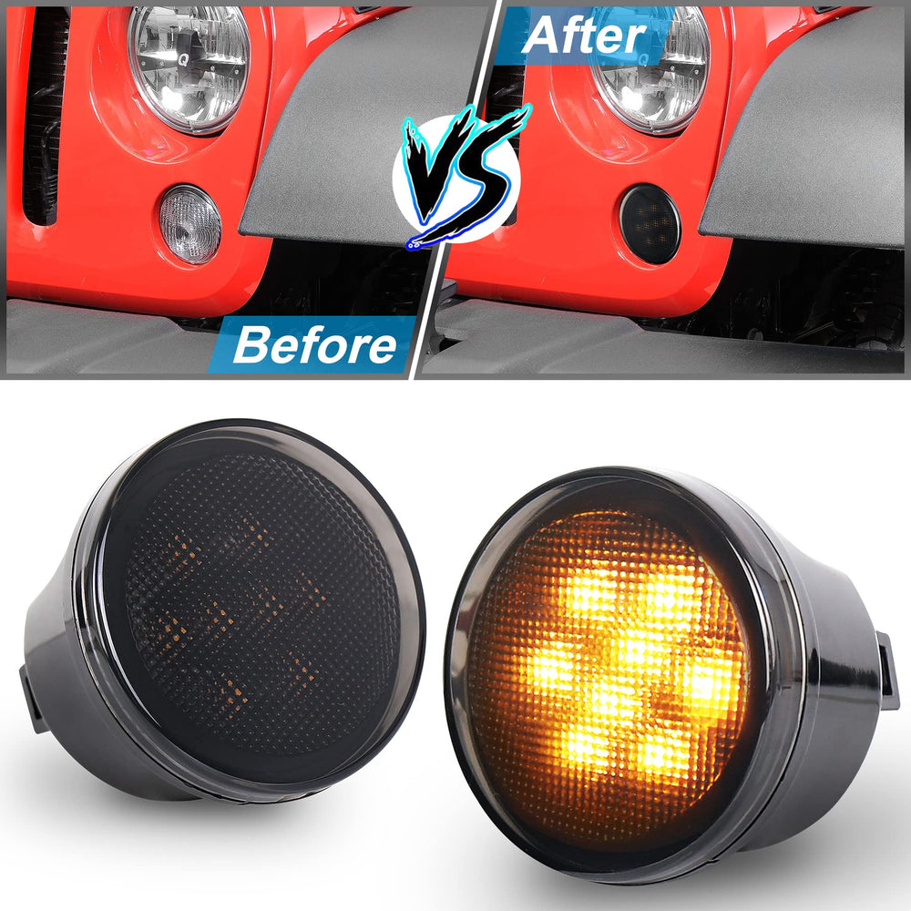 PXPART front grille fit turn signals integrate with a factory look.