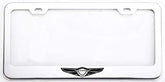PYCAVREEOM chrome Genesis license plate frame front view with durable, secure protection