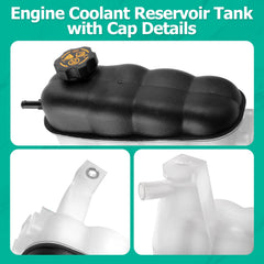 PYHAUTO reservoir with cap side view highlighting OEM design and fit