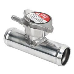 Pyhodi aluminum inline radiator hose filler neck cap ready for coolant top-ups.