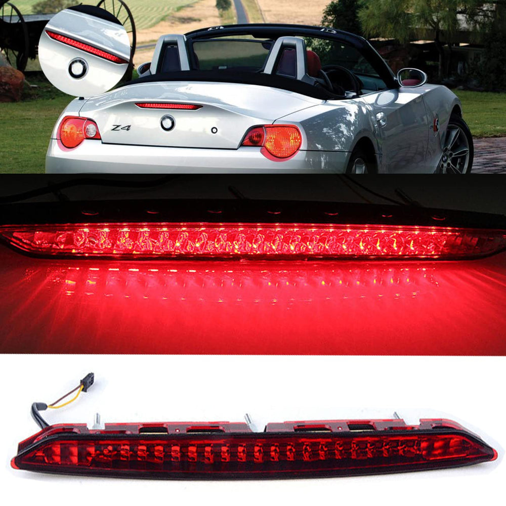 Pzeelbe third brake light for BMW E85 Z4 rear lamp with red LED for enhanced visibility.