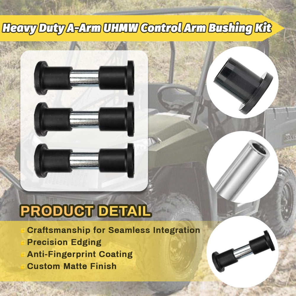 Qagea A-Arm Bushing Kit in the box with sleeves and bushings