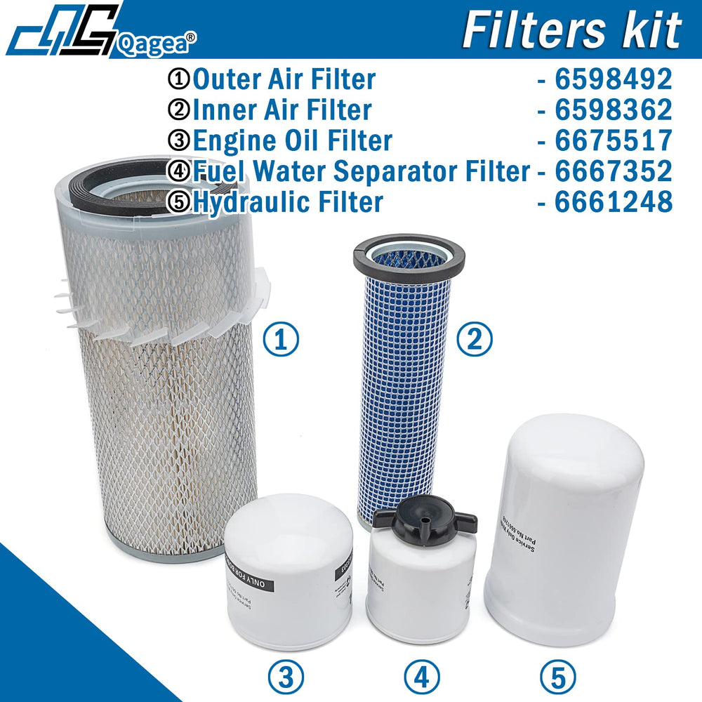 Qagea filter kit outer air filter captures fine particles to protect the engine.