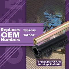 Qagea Polaris A-arm bushings and sleeves with included hardware for quick install