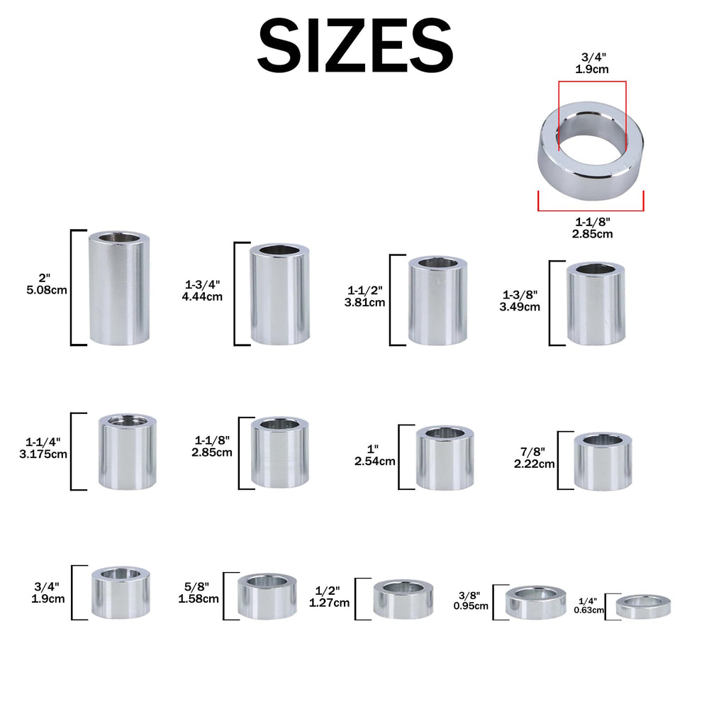 Qagea spacer kit packaging for chrome upgrades.