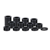 Qagea wheel axle spacer kit side view shows precise fit for Harley builds