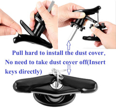 QANVEE dust covers close-up highlighting tight protective fit.
