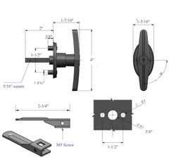 QANVEE zinc die-cast finish conveys durable weather resistance.