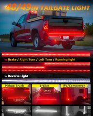 Qasim universal tailgate light fit for trucks, SUVs, trailers and more
