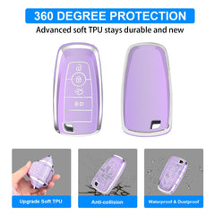Includes key cover, key chain, and screwdriver for setup.