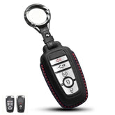 QBUC Ford key fob leather cover front view protects keys