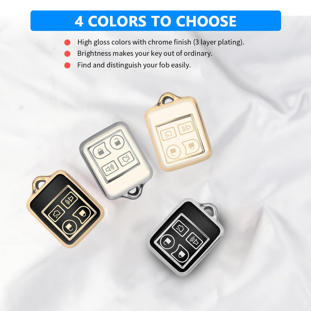 QBUC Ford key fob cover packaging includes case and screwdriver for quick setup.