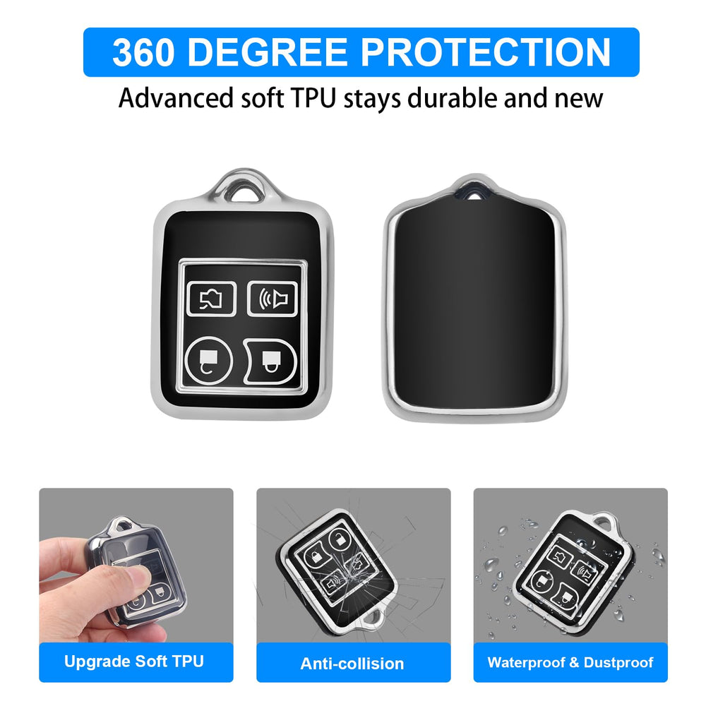 QBUC Ford key fob cover demonstrates precise fit without blocking signals.